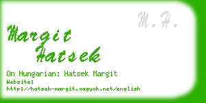 margit hatsek business card